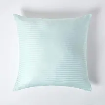 Homescapes Kissenbezug Gestreift 80 x 80 cm Blau
