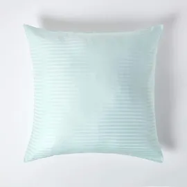 Homescapes Kissenbezug Gestreift 80 x 80 cm Blau