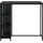 vidaXL Bartisch mit Regal 120 x 60 x 110 cm Schwarz