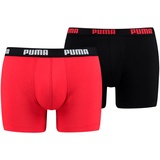 Puma Boxershorts Pack Retropants Schwarz/Rot (Gr. XL)