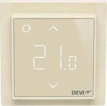 DEVI UP-Uhrenthermostat DEVIreg Smart 16A, 230V mit Einfachrahmen, elektroweiß