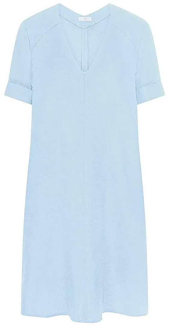 Kleid V-Ausschnitt Riani blau, 38