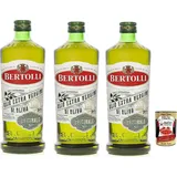 3x Bertolli Natives Olivenöl Extra Originale, 1er Pack (3 x 1000 ml) + Italian Gourmet Polpa
