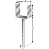 FP Pfostenträger tzn 91 Ce