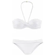 LASCANA Bügel-Bandeau-Bikini Damen weiß Gr.34 Cup C