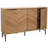 Mendler Sideboard HWC-M50, Schrank Kommode Highboard Anrichte, 94x151x40cm ~ natur