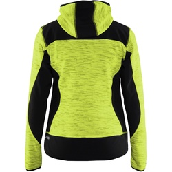 Blakläder Damen Strickjacke mit Softshell-Verstärkungen 4931 2117 in div. Farben - gelb/schwarz - 3XL