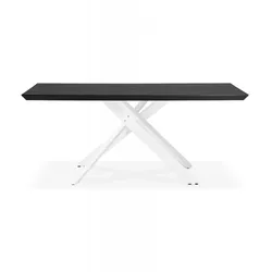 Esstisch WALABY  Designer Tisch aus Eschenholz und Metall  Esszimmertisch mit X-Förmigem Bein  Industrieller Stil  Kadima Design
