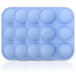 mixed24 Backform Silikon Halbkugel Backform Törtchen Kuchen Mulden Törtchenform, (4-tlg)