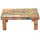 creedwood Niedriger BEISTELLTISCH Mix Recyclingholz, Natur bunt, 60cm | Blumenhocker, Pflanzen Hocker, Natur Sofatisch, Ablagetisch, Patchwork Hocker, Beistellhocker