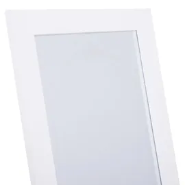 aosom HOMCOM Standspiegel Ganzkörperspiegel Schminkspiegel Erhöhte Füße Pflegeleicht MDF Weiß 47 x 46 x 148 cm