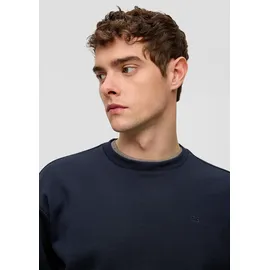 QS Sweatshirt mit Logo-Stickerei Blau XXL