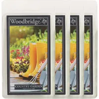 Woodbridge Duftwachs Set Country Garden (4X) | Blumen Duft | Bis zu 8h Duftdauer je Melt | Für Duftlampen & Wachswärmer | Hochwertiges Paraffinwachs | Raumduft für Zuhause & Büro