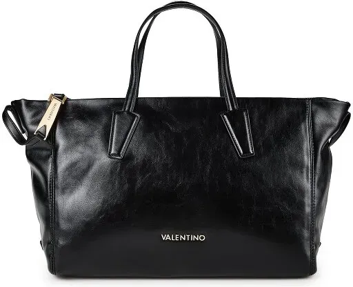 Valentino Alura Re Shopper Tasche Leder 55 cm  schwarz