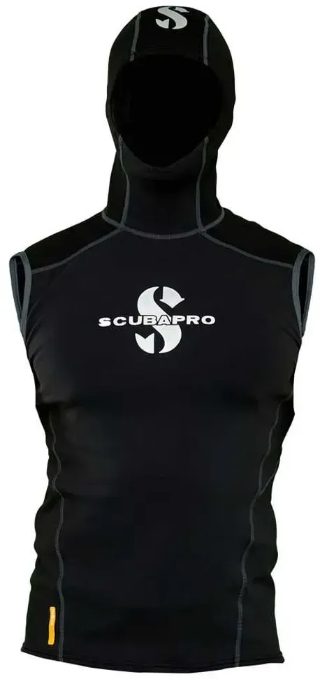 Scubapro Hybrid Oversuit Thermoweste Mit Kapuze - Black - L