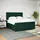 vidaXL Boxspringbett 180 x 200 cm Dunkelgrün
