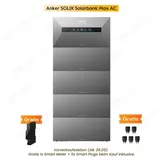 Anker Balkonkraftwerk Anker SOLIX Solarbank MAX AC 7kWh erweiterbar bis 42kWh, (integrierter 3680W Notstromfunktion, mit 1x/2x/3x/4x/5x Anker SOLIX BP7000 Erweiterungsakkus (optional)