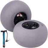 Vevor 13 Zoll Ballonräder Reifen, TPU Strandräder Ersatz-Ballon-Sandreifen 55 kg Tragfähigkeit 2-3 PSI Niederdruck, für Kajakwagen Kanuwagen Strandwagen Gartenwagen Angelwagen – 2 Stück