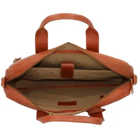Burkely Vintage River Aktentasche Leder 41 cm Laptopfach braun