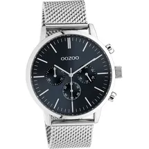 Oozoo Edelstahl Uni Uhr C10911 Analog Quarzuhr Armband silber Timepieces D2UOC10911 - Silber