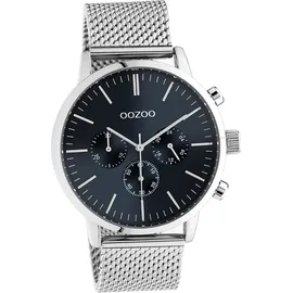 Oozoo Edelstahl Uni Uhr C10911 Analog Quarzuhr Armband silber Timepieces D2UOC10911 - Silber