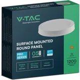 V-Tac LED-Mini-Panel - Samsung - Hinterleuchtete Oberfläche - IP20 - Weiß - 12W - 1200 Lumen - 4000K
