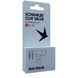 Schwalbe ClikValve Umrüst-Set SV mit Pumpenkopf - schwarz