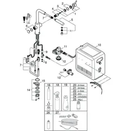 Grohe Blue Professional L-Auslauf Set chrom 31326002