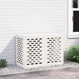 vidaXL Klimaanlagenabdeckung Weiß 100 x 50 x 70 cm Stahl