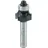 Ent 14282 Abrundfräser HW, Schaft (S) 8 mm, Durchmesser (D) 18,7 mm, NL 9,5 mm, R 3 mm, SL 32 mm