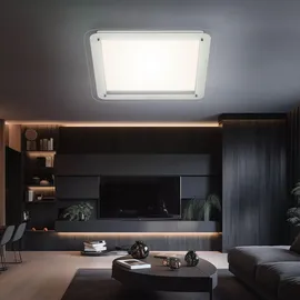 Briloner LED Deckenleuchte Free weiß 52 x 52 cm mit Backlight-Effekt