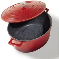 STONELINE Gourmet Bräter 32x25 cm kirschrot