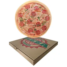 UNITED LABELS Dekokissen Pizza Ø 40 cm Mehrfarbig