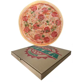 UNITED LABELS Dekokissen Pizza Ø 40 cm Mehrfarbig
