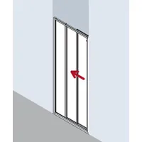 Kermi Nova 2000 Gleittür 3-tlg. (Typ ST3