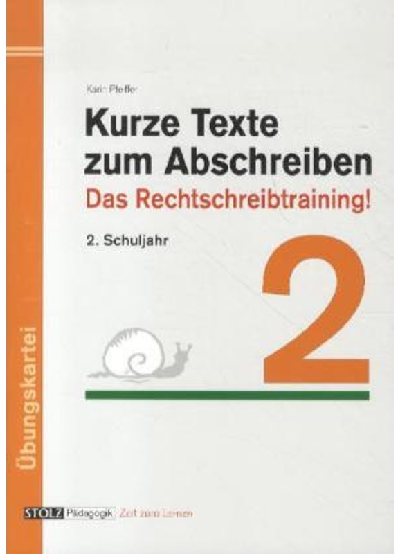 Stolz Pädagogik, Zeit Zum Lernen / Kurze Texte Zum Abschreiben 2 - Karin Pfeiffer, Geheftet