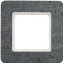 Berker Abdeckrahmen Q.7, 1-fach (beton, strukturiert)