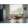 KAWOLA Relaxsessel TOSAR Leder 83 x 110 x 83 cm Braun mit Hocker