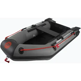 Pure4Fun Schlauchboot mit Lattenboden Dingi Beiboot Motorboot Ruderboot 230cm - Grau