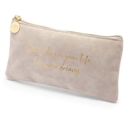 Etui, grau 'Don't dream your life'