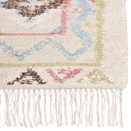 Beliani Teppich mehrfarbig 140 x 200 cm orientalisches Muster Kurzflor TERKOS Bunt