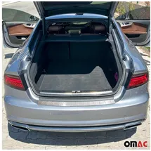 Omac Ladekantenschutz Stoßstangenschutz für Audi A7 I 2010-2018 – Edelstahl gebürstet