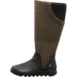 Softinos Damen Stiefel schwarz/braun - 39
