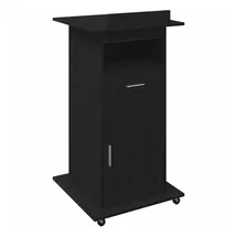 AmpliVox Rednerpult Schwarz Eichenholzwerkstoff - vidaXL