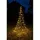FHS International LED Weihnachtsbaum 2m Kunststoff, Metall Ø1,4m 300 warmweiße LEDs schwarz