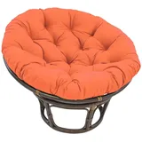 Papasansessel Kissen 100cm Durchmesser für Drehsessel - Polster Bodenkissen mit 10-12cm Dicke - Rund Papasan Sesselbezug