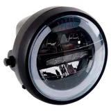 PUIG LED-Scheinwerfer Lumen für Motorrad Neoretro-Stil Schwarz
