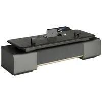 aea Designer Schreibtisch Luxusschreibtisch Homeoffice Büro Arbeitstisch 320cm - Braun