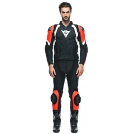 Dainese Avro 4 2-tlg. matt-schwarz/neon-rot/weiß 50