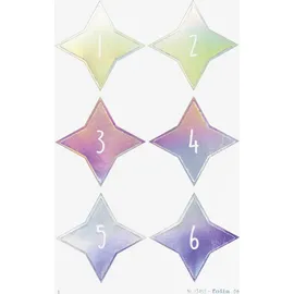 Folia Adventskalender Sticker STARS GOLD 2023